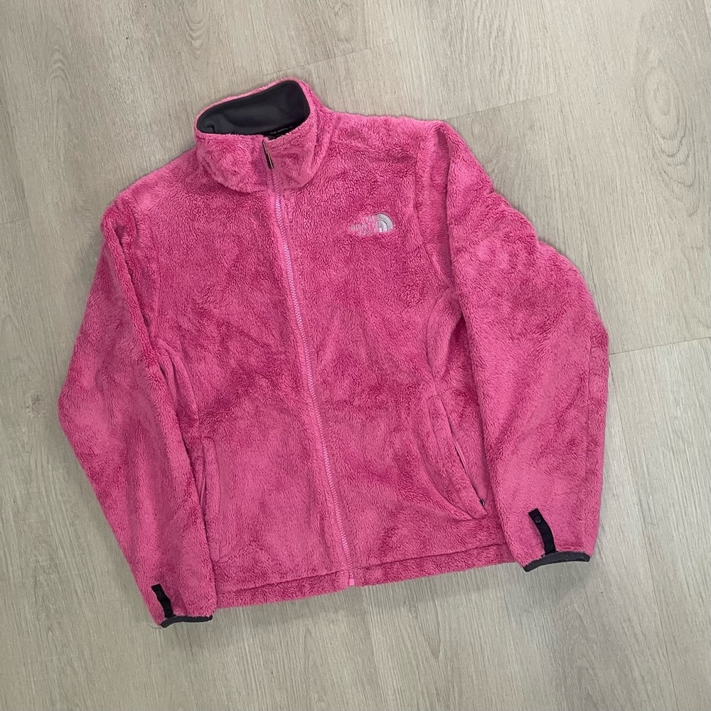WORN The North Face Women’s Fuzzy Osito Full Zip Fleece “Pink”